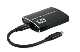 I/O ADAPTER USB-C TO HDMI/DUAL A-CM-HDMIF2-01 GEMBIRD A-CM-HDMIF2-01 8716309124447