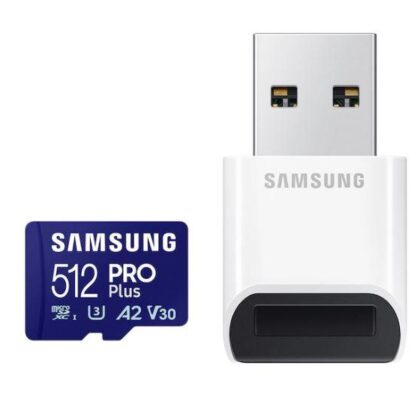 MEMORY MICRO SDXC PRO+ 512GB/W/ADAPT. MB-MD512SB/WW SAMSUNG MB-MD512SB/WW 8806094780680