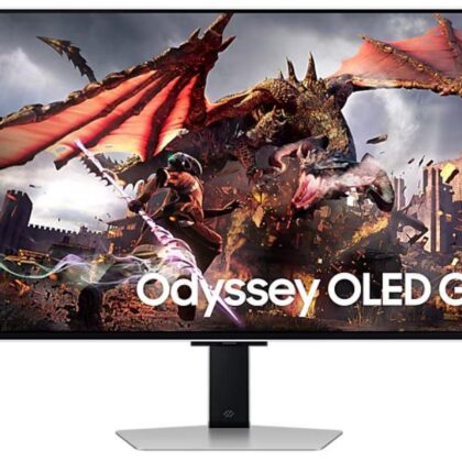 Monitor SAMSUNG 32" Gaming/Smart/4K Panel OLED 3840x2160 16:9 0.03 ms Speakers Swivel Pivot Height adjustable Tilt Colour Silver LS32DG802SUXDU LS32DG802SUXDU 8806095503189