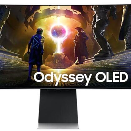 Monitor SAMSUNG 34" Gaming/Smart/Curved/21 : 9 Panel OLED 3440x1440 21:9 175Hz 0.03 ms Speakers Swivel Height adjustable Tilt LS34DG850SUXDU LS34DG850SUXDU 8806095710815