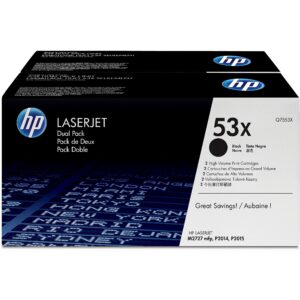 Hewlett Packard Toner 53X Q7553XD Schwarz Doppelpack je 7.000 Seiten Q7553XD 883585945016