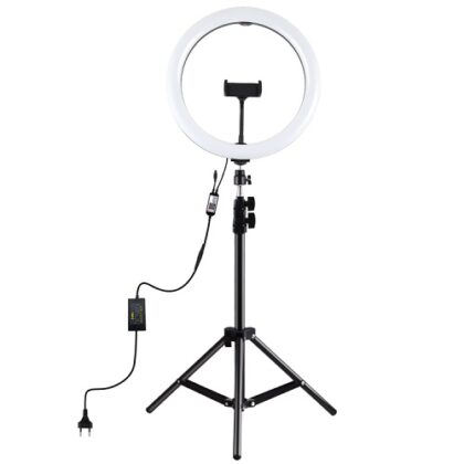 LED Ring Lamp 30cm With Desktop Tripod Mount Up To 1.1m