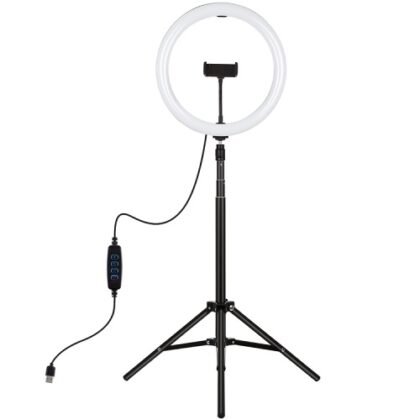 LED Ring Lamp 30cm with Tripod Mount Up To 1.65m