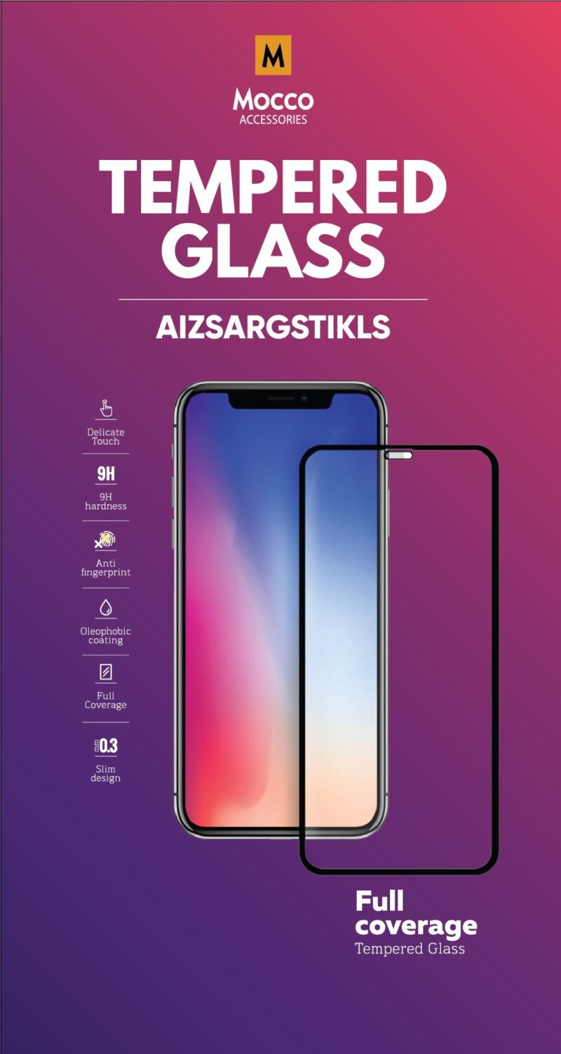 Mocco Full Face / Full Glue Tempered Glass Full Coveraged with Frame Samsung Galaxy A32 5G Black MO-5D-SA-A32-BK 4752168096505