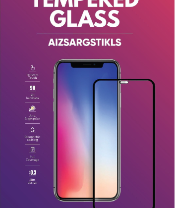 Mocco Full Face / Full Glue Tempered Glass Full Coveraged with Frame for Motorola Moto E22i / Huawei Honor X6 Black MO-FG-MO-E22-BK 4752168118122