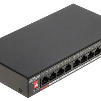 Switch DAHUA Type L2 Desktop/pedestal Rack 1x10Base-T / 100Base-TX / 1000Base-T PoE ports 8 96 Watts DH-PFS3009-8ET1GT-96-V2 DH-PFS3009-8ET1GT-96-V2 6923172523242