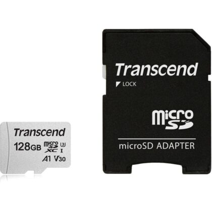 MEMORY MICRO SDXC 128GB W/ADAP/C10 TS128GUSD300S-A TRANSCEND TS128GUSD300S-A 760557842095