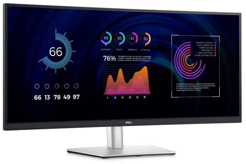 LCD Monitor DELL P3424WE 34" Business/Curved/21 : 9 Panel IPS 3440x1440 21:9 60Hz Matte 5 ms Swivel Height adjustable Tilt 210-BGTY 210-BGTY 5397184657256